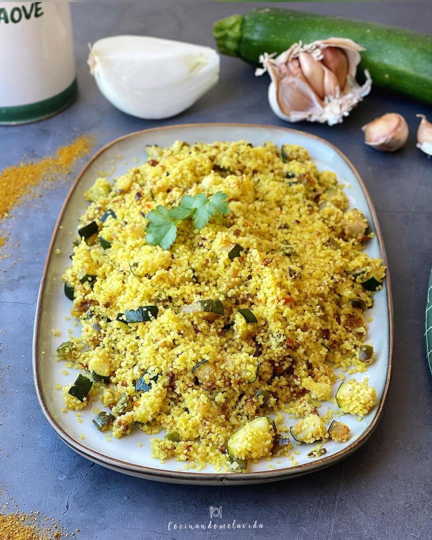 cuscús con verduras al curry