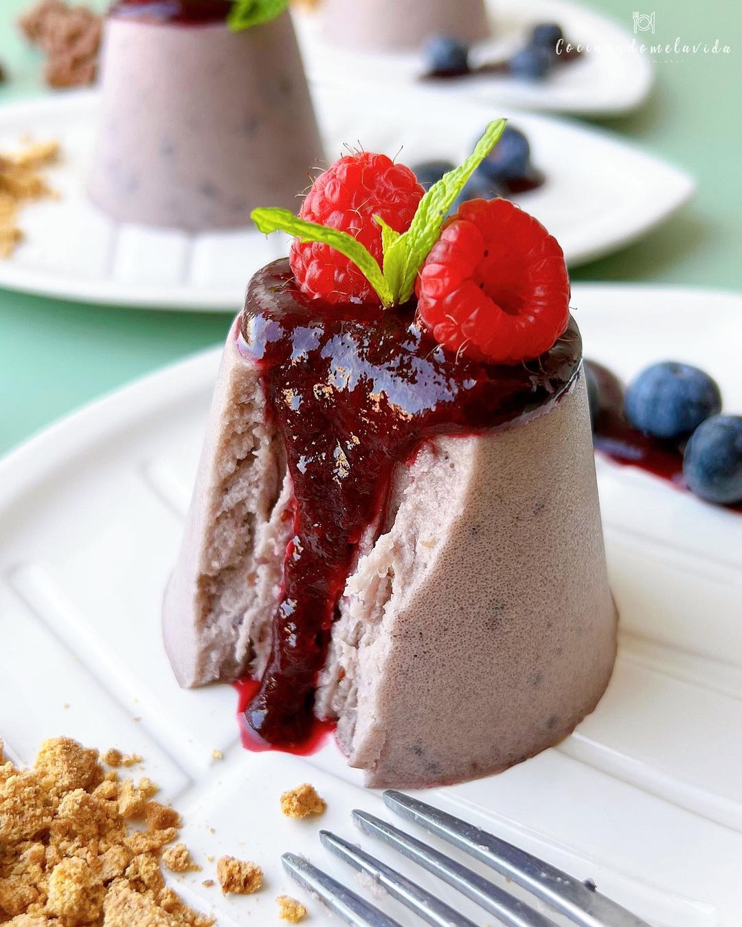 PANNA COTTA DE ARÁNDANOS