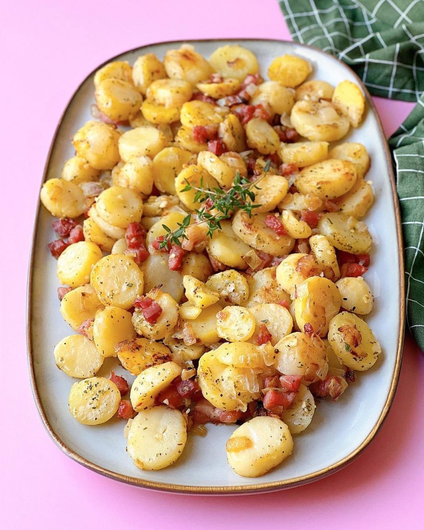 patatas con jamón