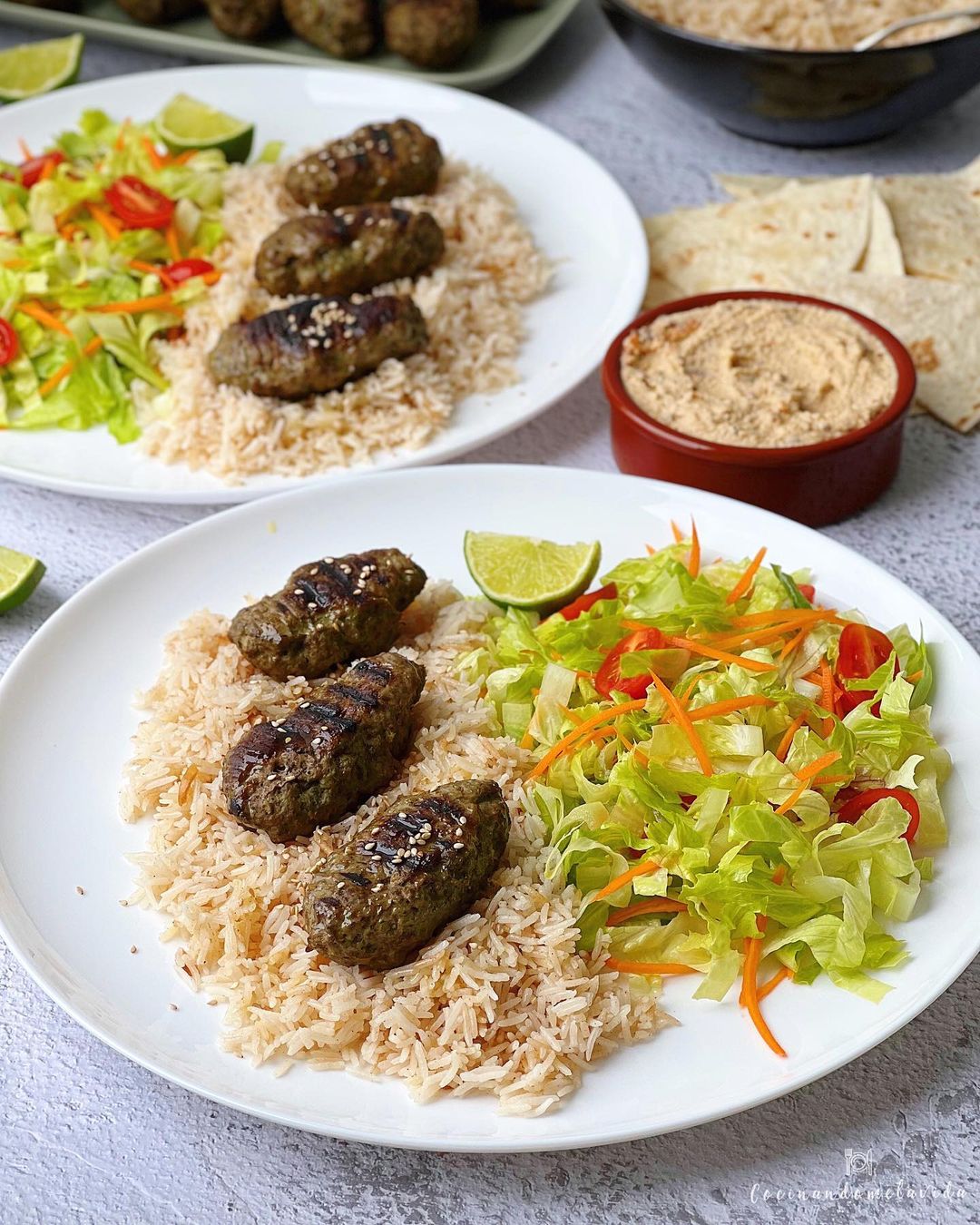 KOFTAS DE TERNERA CON ARROZ BASMATI AROMATIZADO