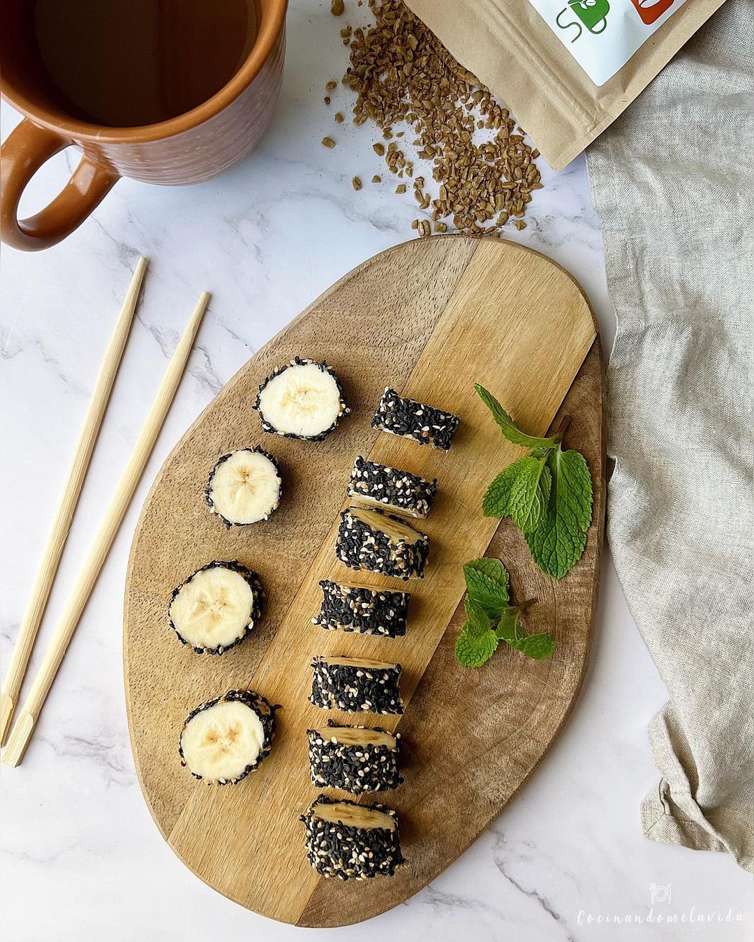 MAKI SUSHI DE PLÁTANO