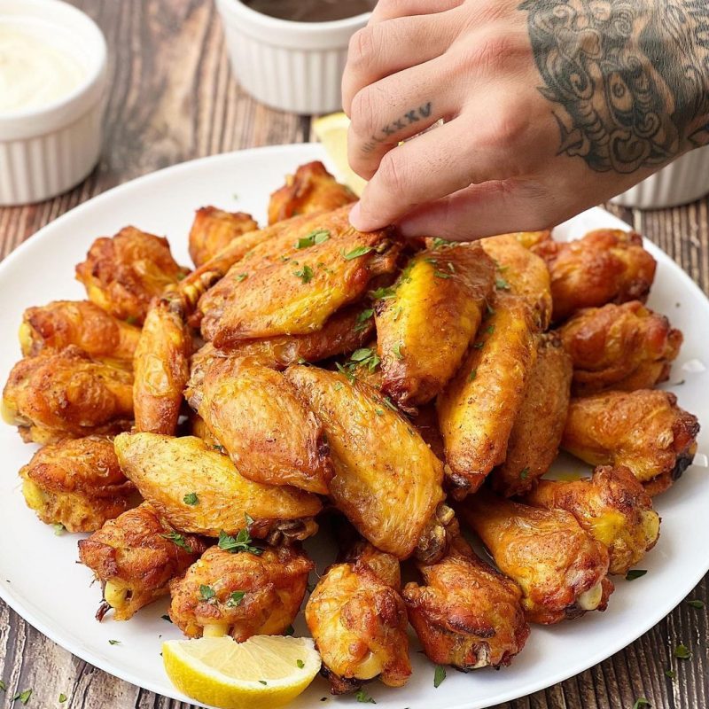 ALITAS DE POLLO ADOBADAS AL HORNO