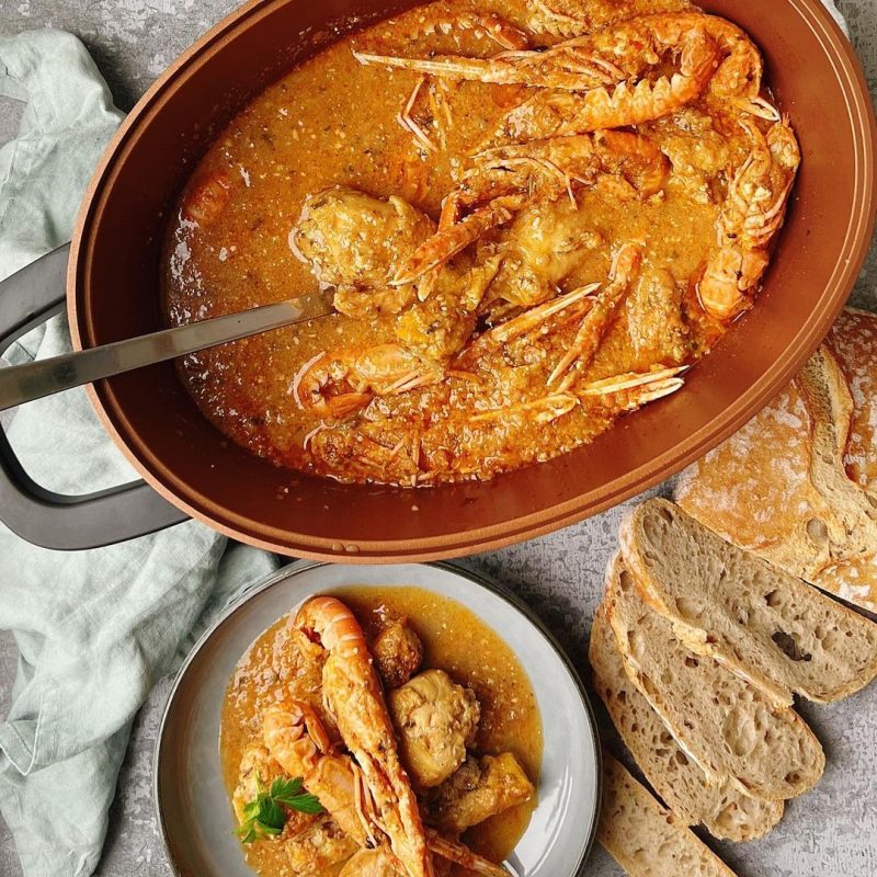 JAMONCITOS DE POLLO CON CIGALAS