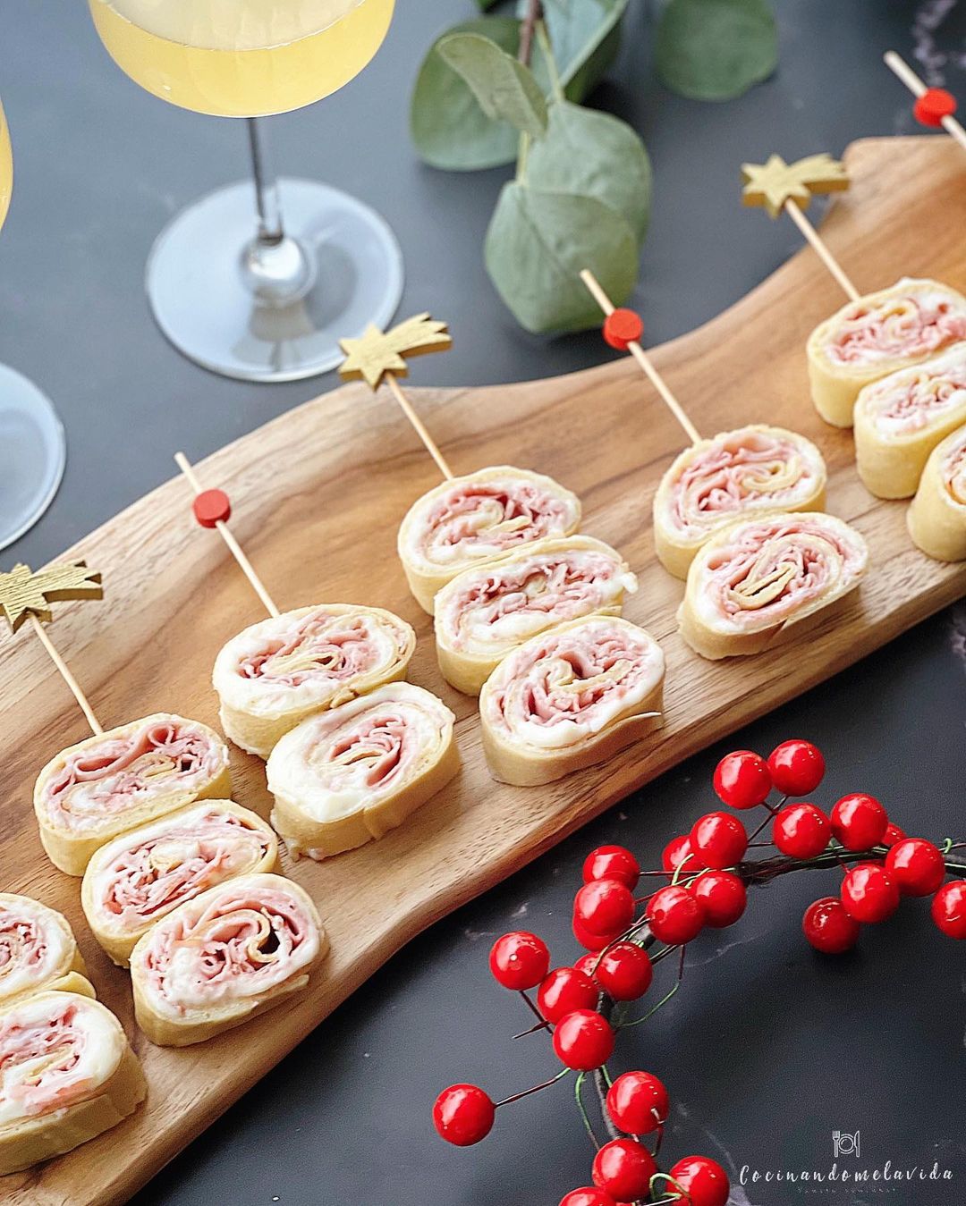 CREPÉS EN BROCHETAS