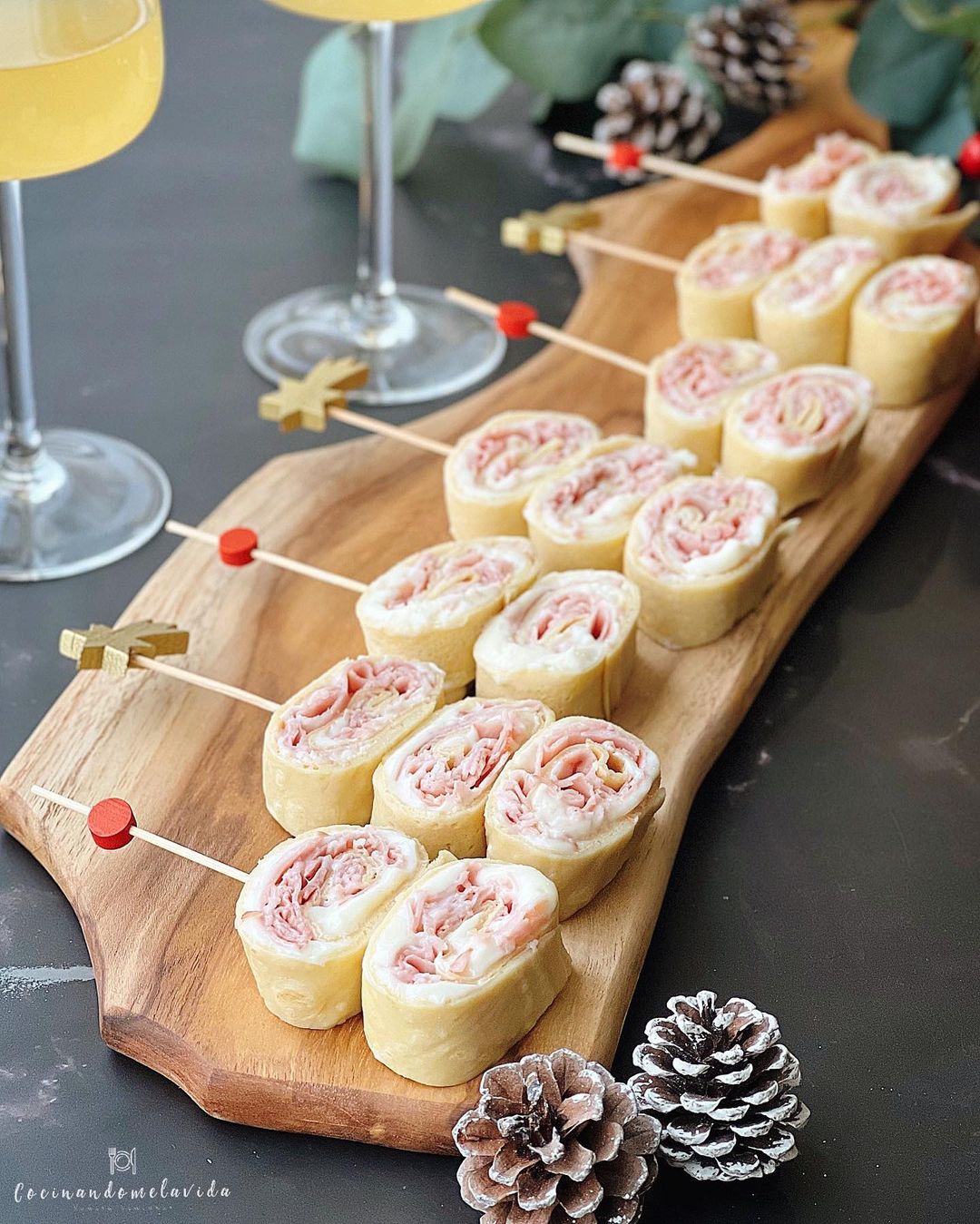 CREPÉS EN BROCHETAS