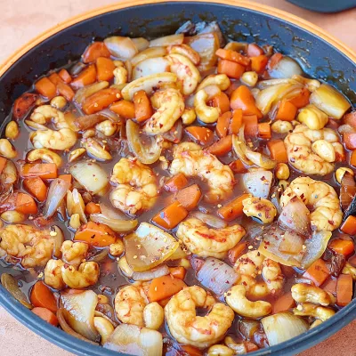 GAMBAS CON ANACARDOS