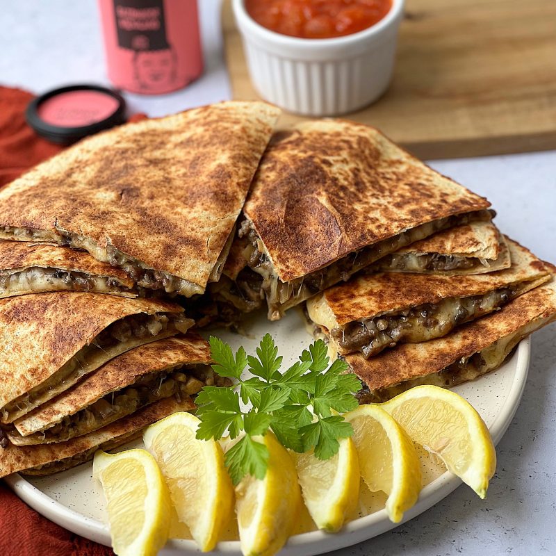SINCRONIZADAS DE TERNERA Y CHAMPIÑONES