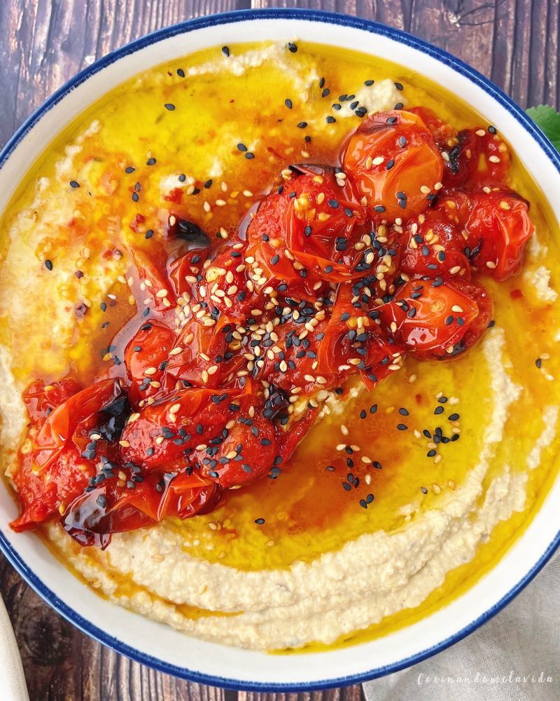 PAN NAAN Y HUMMUS CASERO