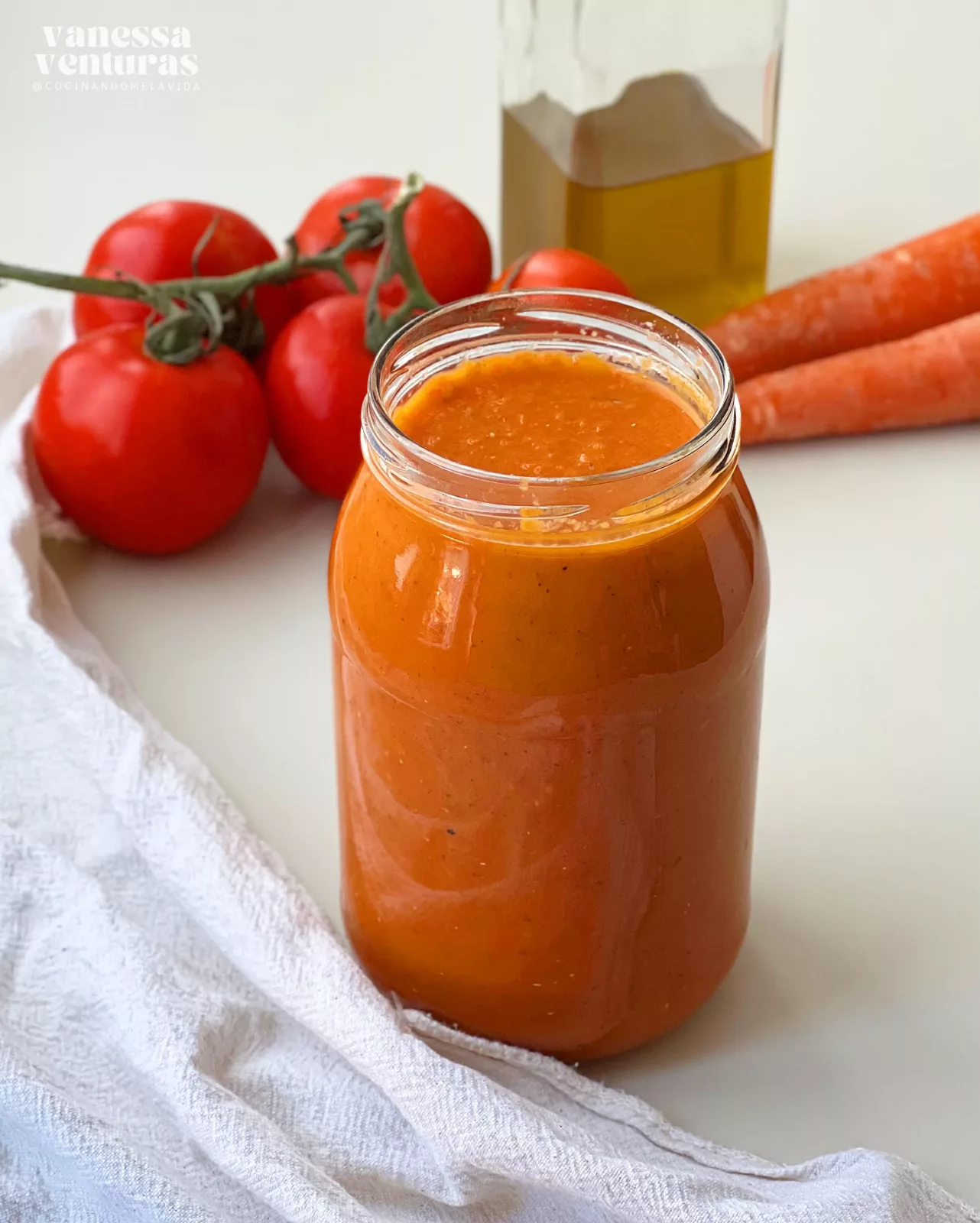 SALSA DE TOMATES ASADOS COCINANDOMELAVIDA